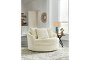 Lindyn Ivory Oversized Swivel Accent Chair - 2110421 - Vera Furniture