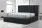 Danbury Charcoal Boucle King Upholstered Storage Panel Bed -  Crown Mark - Luna Furniture