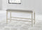 Antique White Robbinsdale Counter Height Dining Table and 2 Barstools and Bench - PKG016726