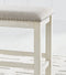 Antique White Robbinsdale Counter Height Dining Table and 2 Barstools and Bench - PKG016726