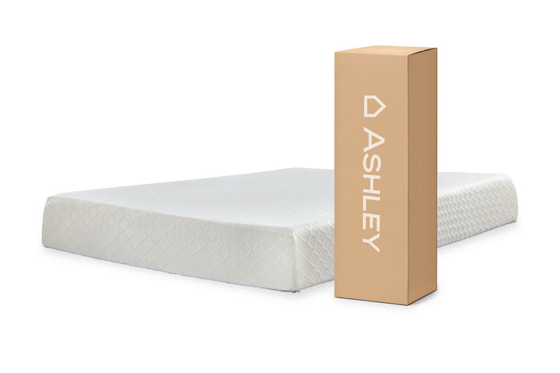 10 Inch Chime Memory Foam White King Mattress in a Box - M69941 - Vera Furniture