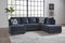 Albar Place Cobalt 2-Piece RAF Chaise Sectional - SET | 9530202 | 9530217 - Vera Furniture