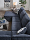 Albar Place Cobalt 2-Piece RAF Chaise Sectional - SET | 9530202 | 9530217 - Vera Furniture