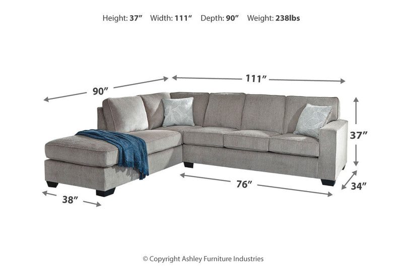 Altari Alloy LAF Sectional - SET | 8721416 | 8721467 | 8721408 | 8721425 - Vera Furniture