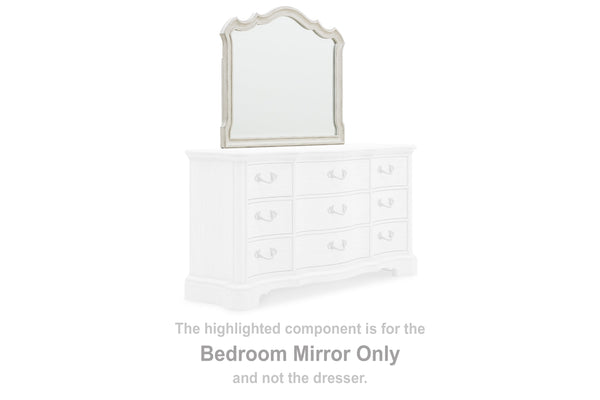 ARLENDYNE Antique White Bedroom Mirror - B980-36 - Vera Furniture