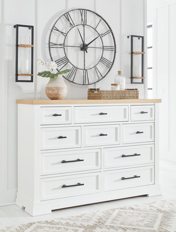 Ashbryn White/Natural Dresser - B844-31