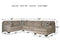 Ballinasloe Platinum RAF Sectional - SET | 8070217 | 8070234 | 8070266 | 8070208 - Vera Furniture