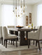 Burkhaus Dark Brown Extendable Dining Set - SET | D984-45 | D984-01(3) - Vera Furniture