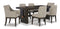 Burkhaus Dark Brown Extendable Dining Set - SET | D984-45 | D984-01(3) - Vera Furniture