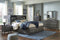Caitbrook Gray Bookcase Storage Platform Bedroom Set - SET | B476-64 | B476-65 | B476-98 | B476-92 | B476-46 - Vera Furniture