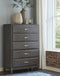 Caitbrook Gray Bookcase Storage Platform Bedroom Set - SET | B476-64 | B476-65 | B476-98 | B476-92 | B476-46 - Vera Furniture