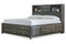 Caitbrook Gray King Storage Bed with 8 Drawers - SET | B476-66 | B476-69 | B476-99 - Vera Furniture