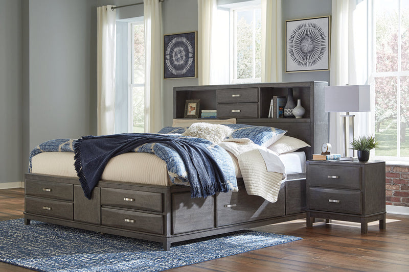 Caitbrook Gray Queen Storage Bed with 8 Drawers - SET | B476-64 | B476-65 | B476-98 - Vera Furniture