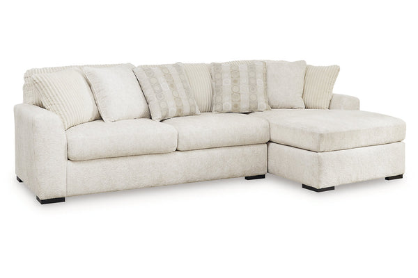 Chessington Ivory 2-Piece RAF Chaise Sectional - SET | 6190417 | 6190466 - Vera Furniture