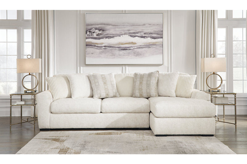 Chessington Ivory 2-Piece RAF Chaise Sectional - SET | 6190417 | 6190466 - Vera Furniture