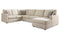 Edenfield Linen RAF Sectional - SET | 2900417 | 2900434 | 2900448 | 2900408 - Vera Furniture