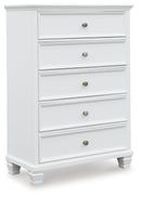 Fortman White Chest of Drawers - B680-46 - Vera Furniture