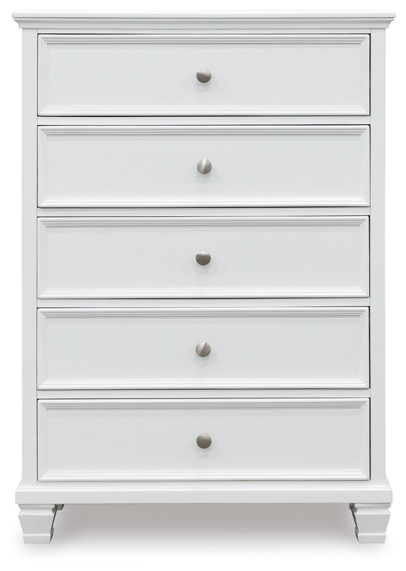 Fortman White Chest of Drawers - B680-46 - Vera Furniture