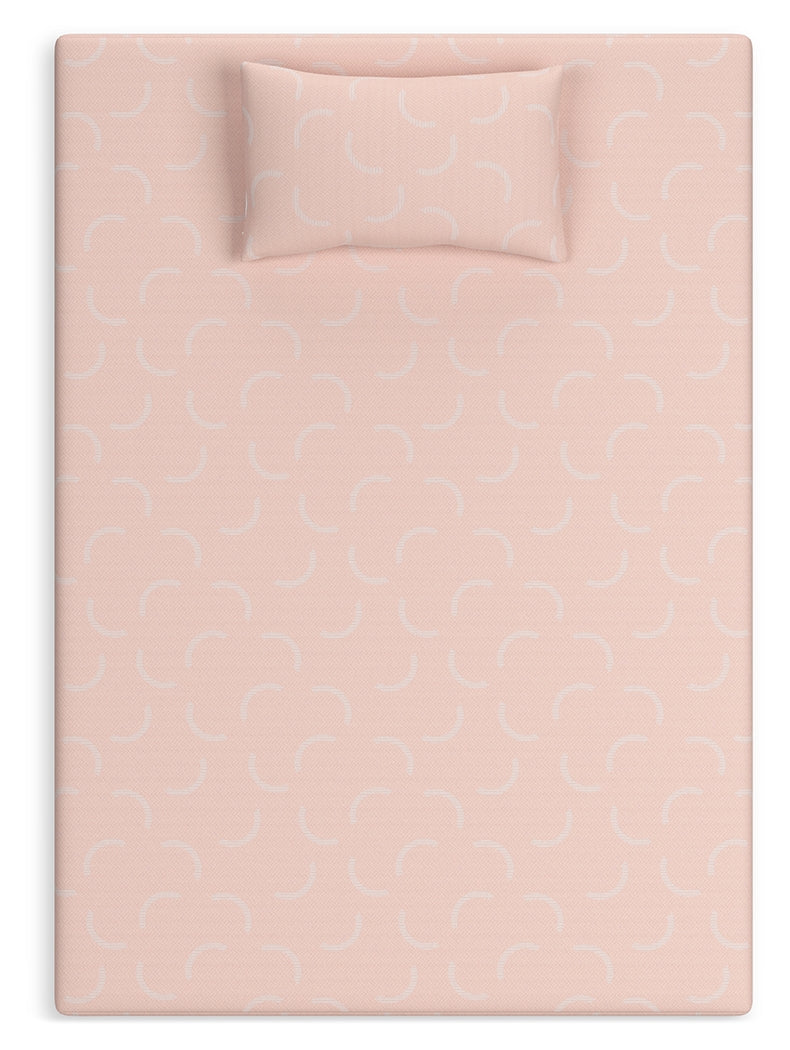 iKidz Coral Coral Twin Mattress and Pillow - M43111 - Vera Furniture