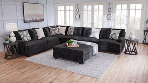Lavernett Charcoal 4-Piece Sectional - SET | 5960366 | 5960367 | 5960377 | 5960346 - Vera Furniture
