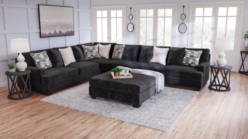 Lavernett Charcoal 4-Piece Sectional - SET | 5960366 | 5960367 | 5960377 | 5960346 - Vera Furniture