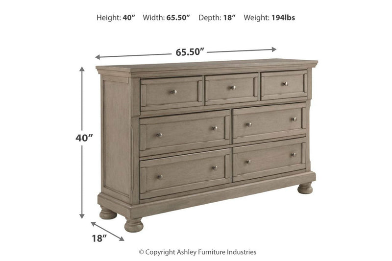 Lettner Light Gray Dresser - B733-31 - Vera Furniture