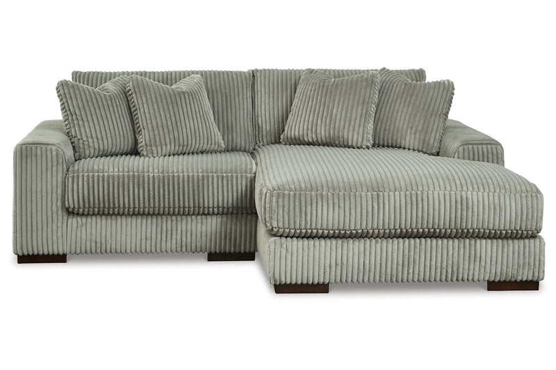 Lindyn Fog 2-Piece RAF Sofa Chaise - SET | 2110517 | 2110564 - Vera Furniture