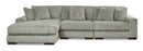 Lindyn Fog 3-Piece LAF Sectional - SET | 2110516 | 2110565 | 2110546 - Vera Furniture