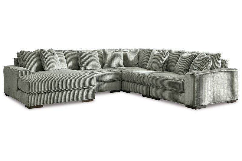 Lindyn Fog 5-Piece LAF Sectional - SET | 2110516 | 2110565 | 2110577 | 2110546(2) | 2110508 | 2110521 - Vera Furniture