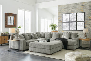 Lindyn Fog 5-Piece RAF Sectional - SET | 2110517 | 2110564 | 2110577 | 2110546(2) - Vera Furniture