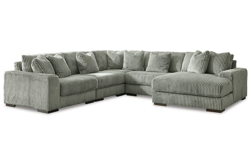 Lindyn Fog 5-Piece RAF Sectional - SET | 2110517 | 2110564 | 2110577 | 2110546(2) - Vera Furniture