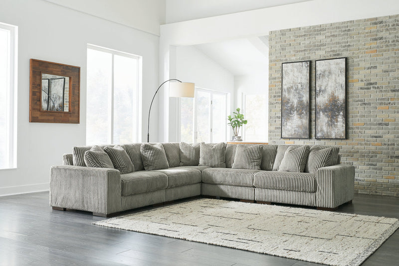 Lindyn Fog 5-Piece Sectional - SET | 2110564 | 2110565 | 2110577 | 2110546(2) - Vera Furniture
