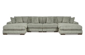 Lindyn Fog Double Chaise Sectional - SET | 2110517 | 2110546 | 2110546 | 2110516 - Vera Furniture