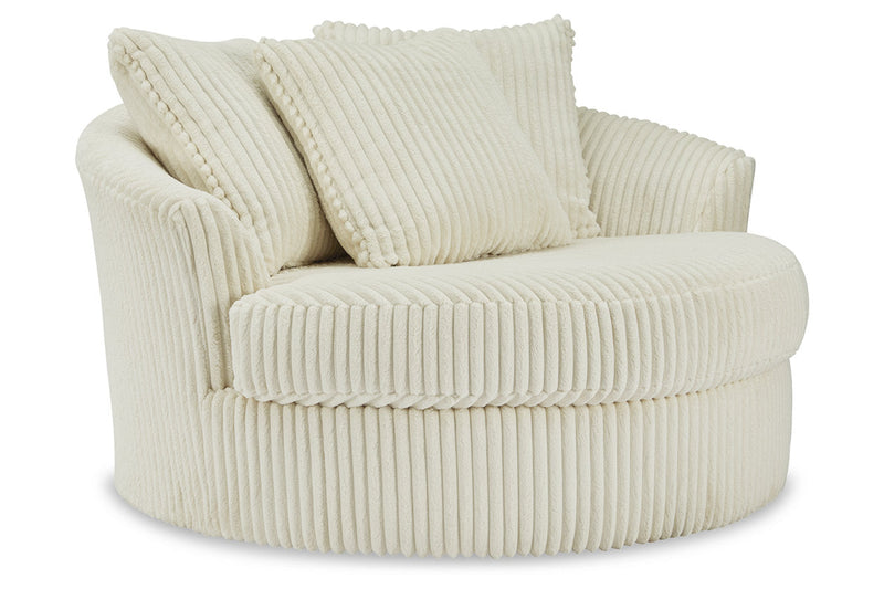 Lindyn Ivory Oversized Swivel Accent Chair - 2110421 - Vera Furniture