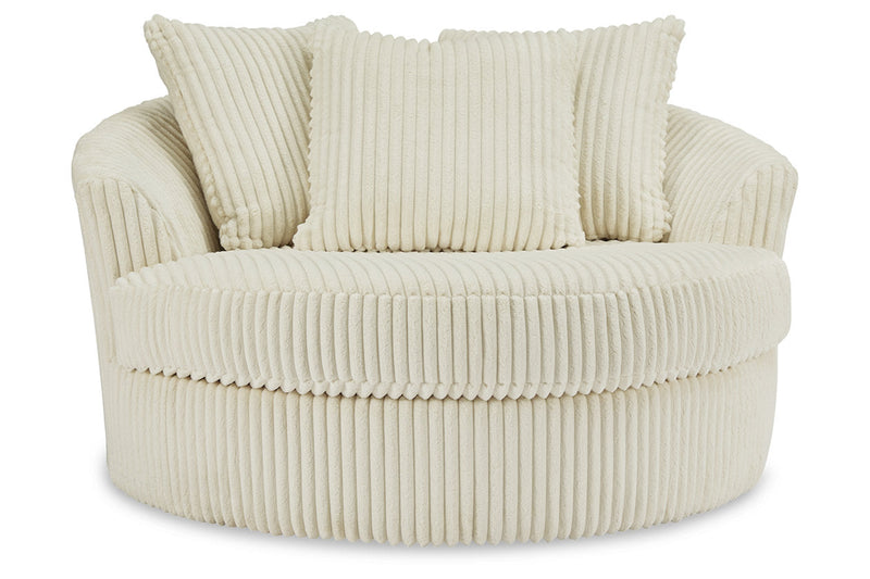 Lindyn Ivory Oversized Swivel Accent Chair - 2110421 - Vera Furniture