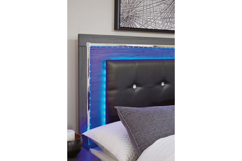 Lodanna Gray Queen Panel Bed with 2 Storage Drawers - SET | B214-54S | B214-57 | B214-96 - Vera Furniture