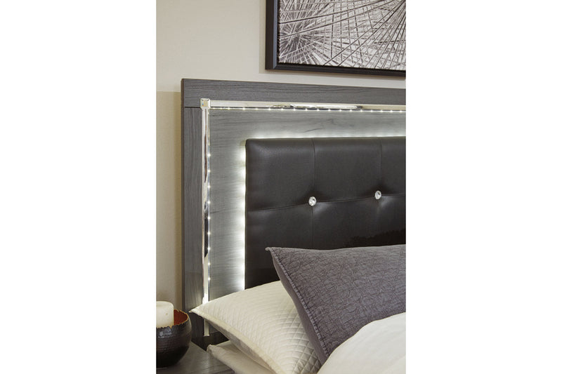 Lodanna Gray Queen Panel Bed with 2 Storage Drawers - SET | B214-54S | B214-57 | B214-96 - Vera Furniture
