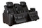 Party Time Midnight Power Reclining Loveseat with Console - 3700318 - Vera Furniture