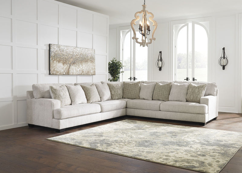 Rawcliffe Parchment 3-Piece Sectional - SET | 1960466 | 1960467 | 1960477 | 1960408 - Vera Furniture