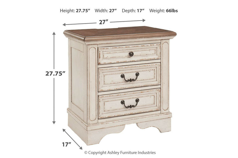 Realyn Two-tone Nightstand - B743-93 - Vera Furniture