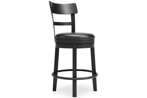 Valebeck Black Counter Height Barstool - D546-624 - Vera Furniture