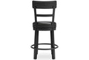 Valebeck Black Counter Height Barstool - D546-624 - Vera Furniture