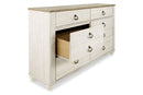 Willowton Two-tone Dresser - B267-31 - Vera Furniture